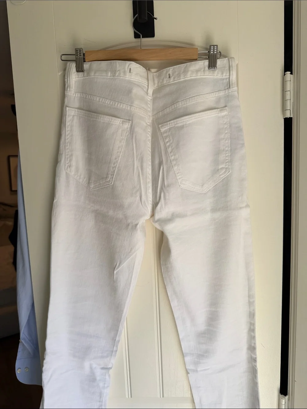 Banana Republic White Slim-Straight-Leg Men’s Linen Pants